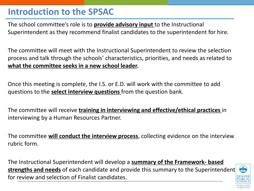 introduction to the spsac