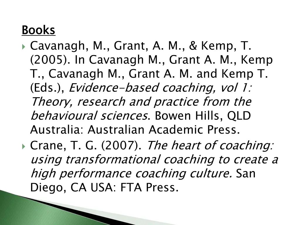books cavanagh m grant a m kemp t 2005