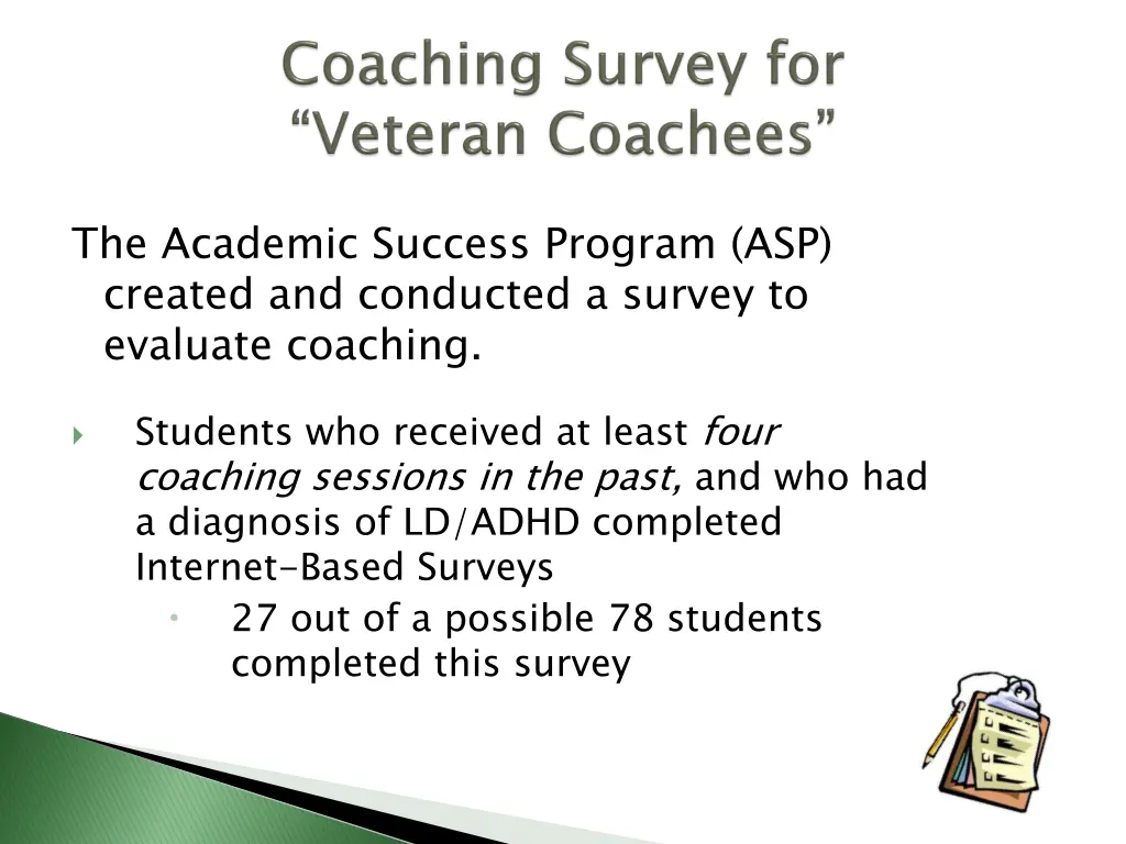 the academic success program asp created