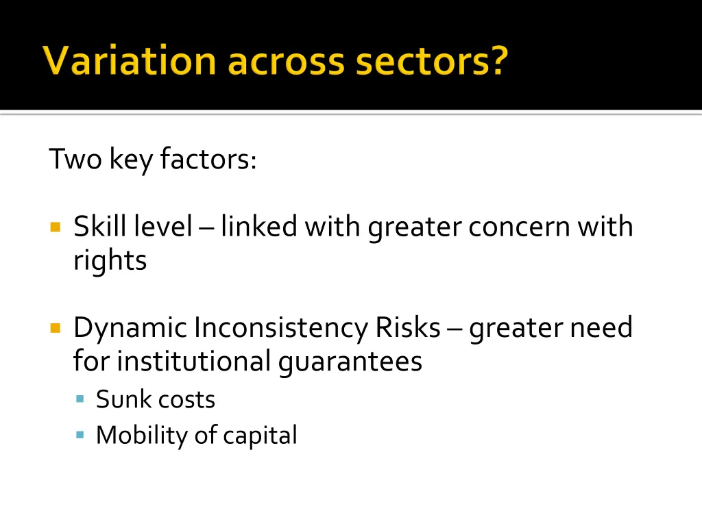 two key factors