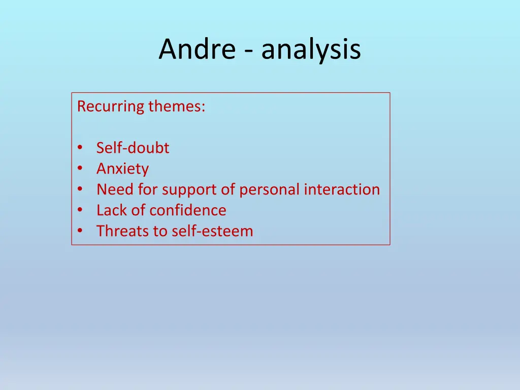 andre analysis 1