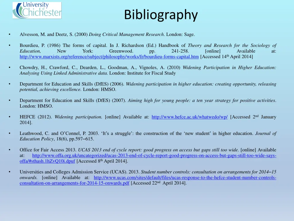 bibliography
