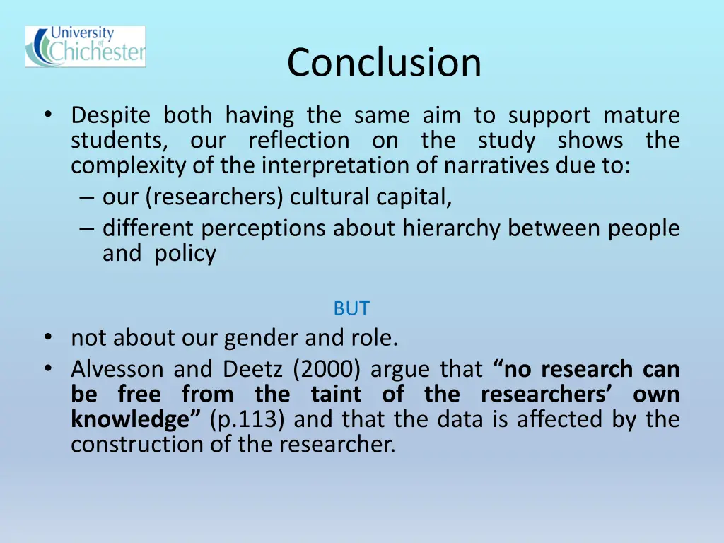 conclusion