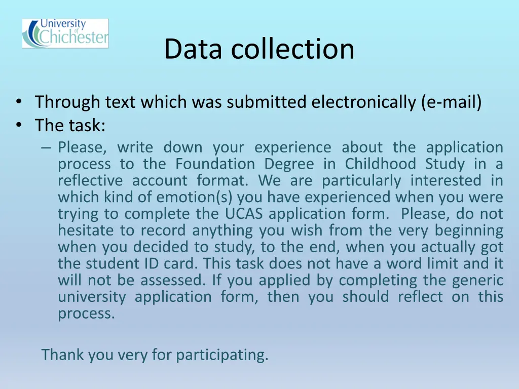 data collection