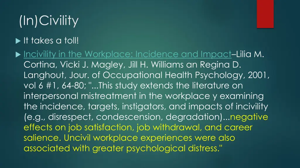 in civility