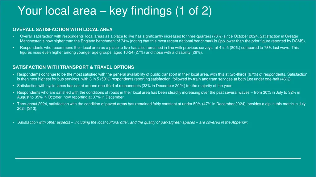 your local area key findings 1 of 2