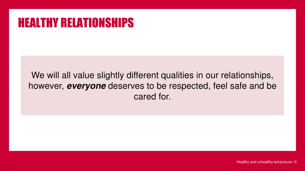 healthy relationships