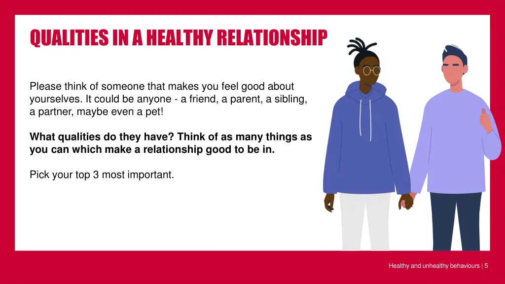 qualities in a healthy relationship