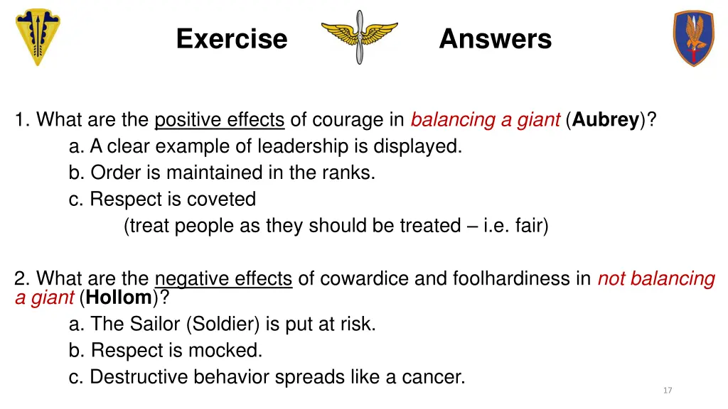 exercise answers 1