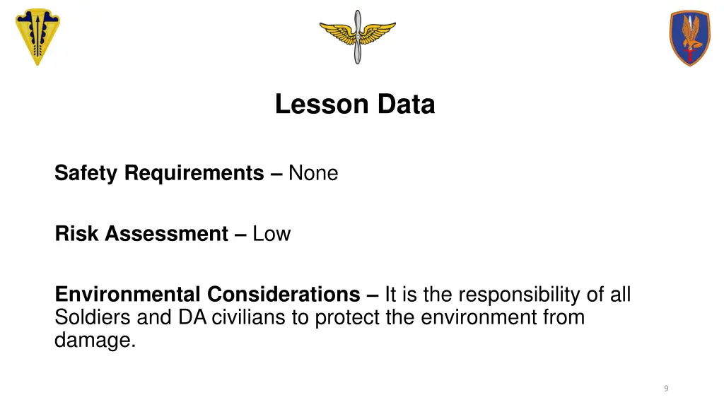 lesson data