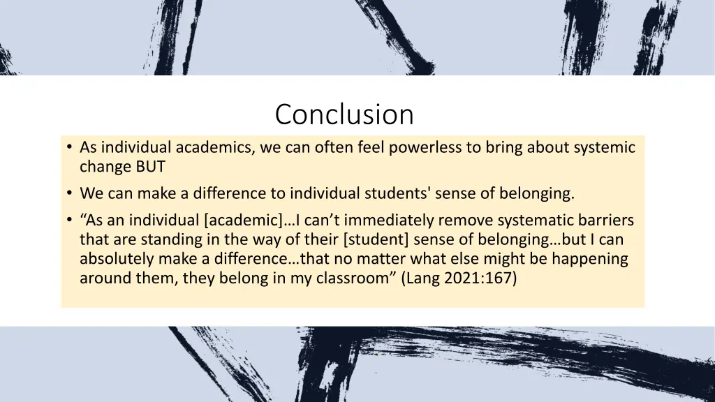 conclusion