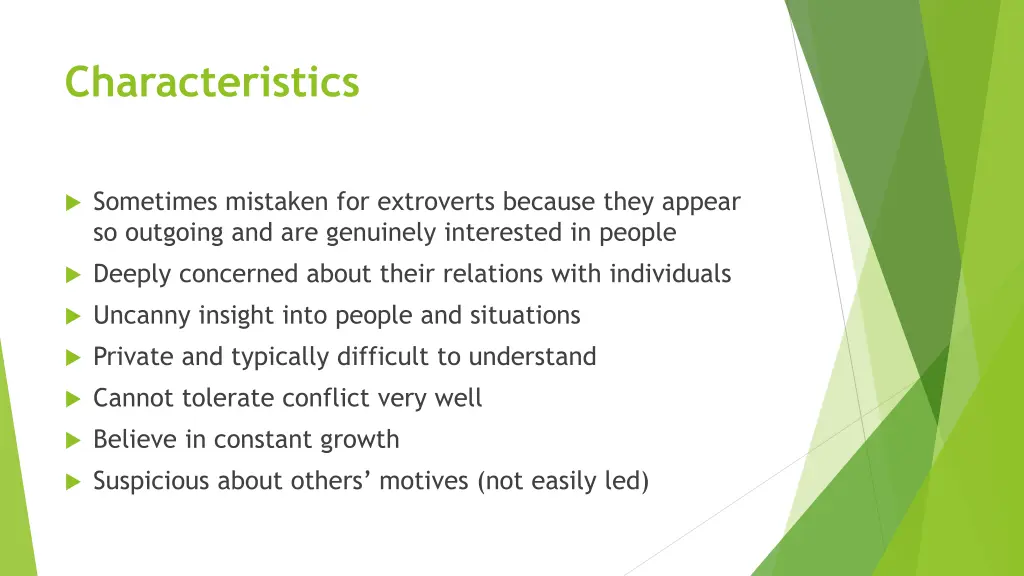 characteristics