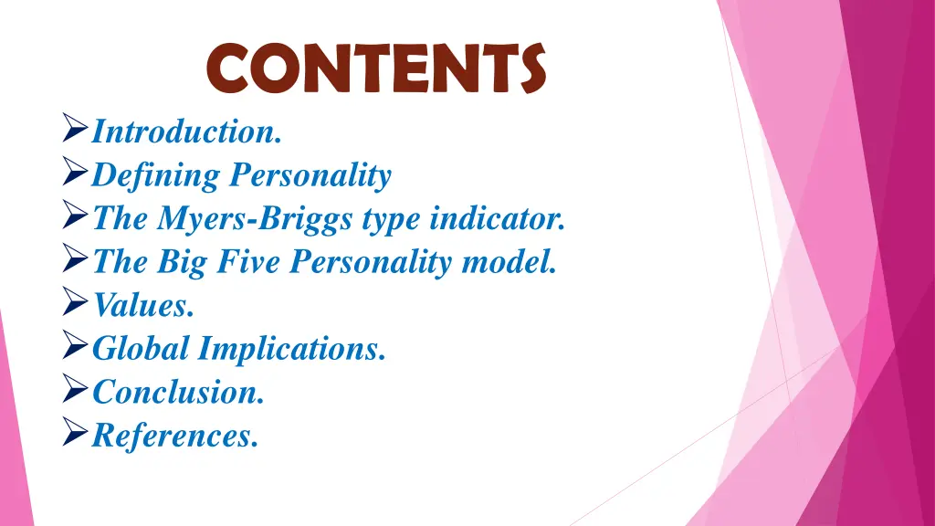 contents introduction defining personality