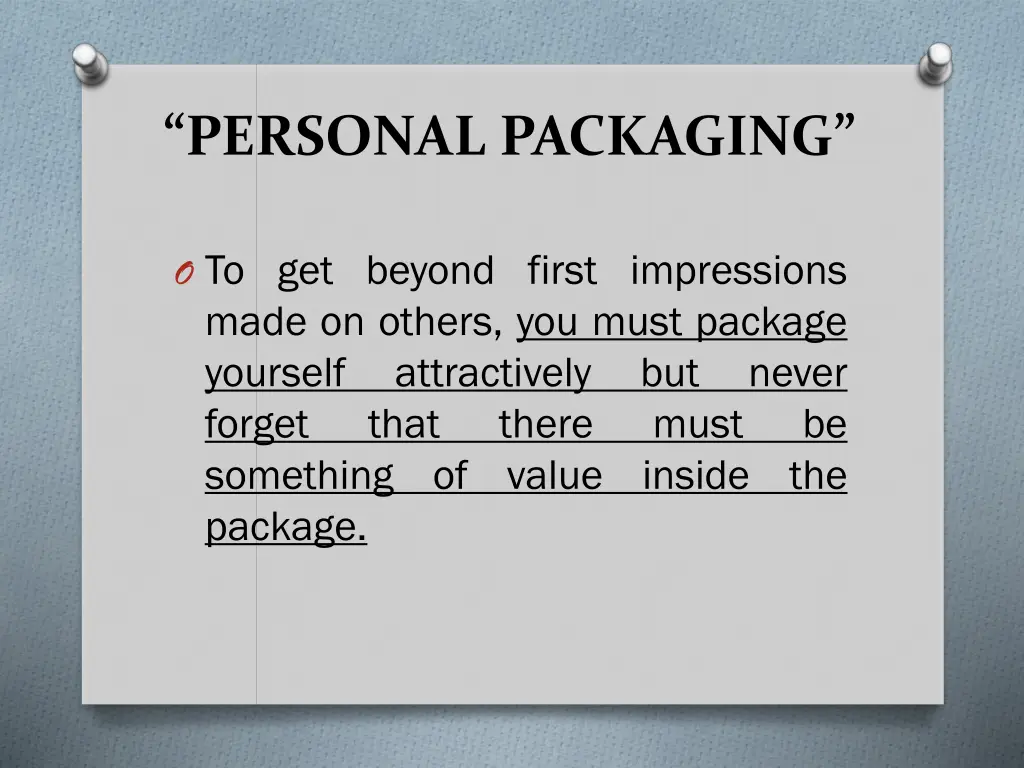 personal packaging 1
