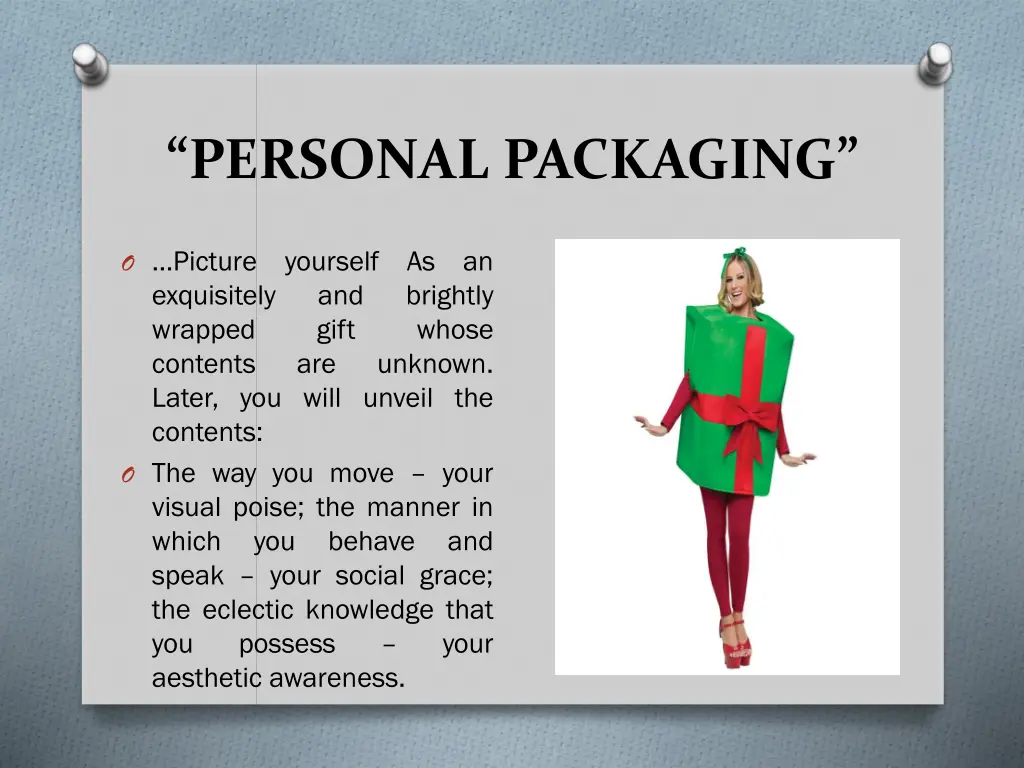 personal packaging