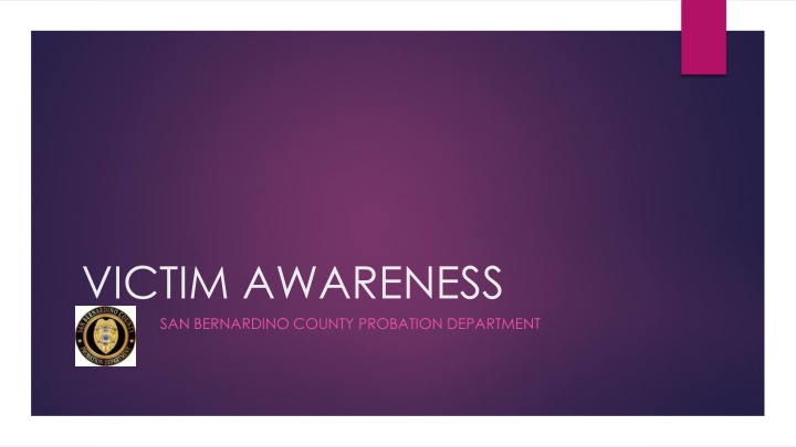 victim awareness san bernardino county probation