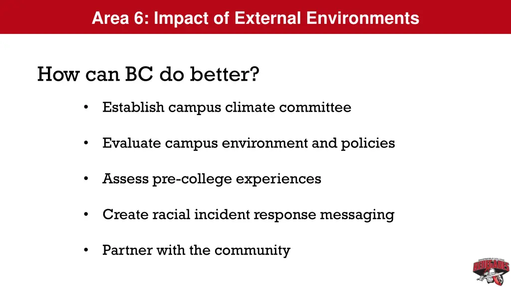 area 6 impact of external environments 3