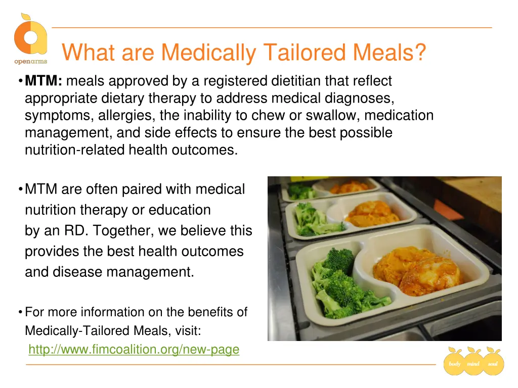 what are medically tailored meals mtm meals