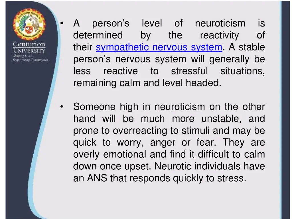 a determined their sympathetic nervous system