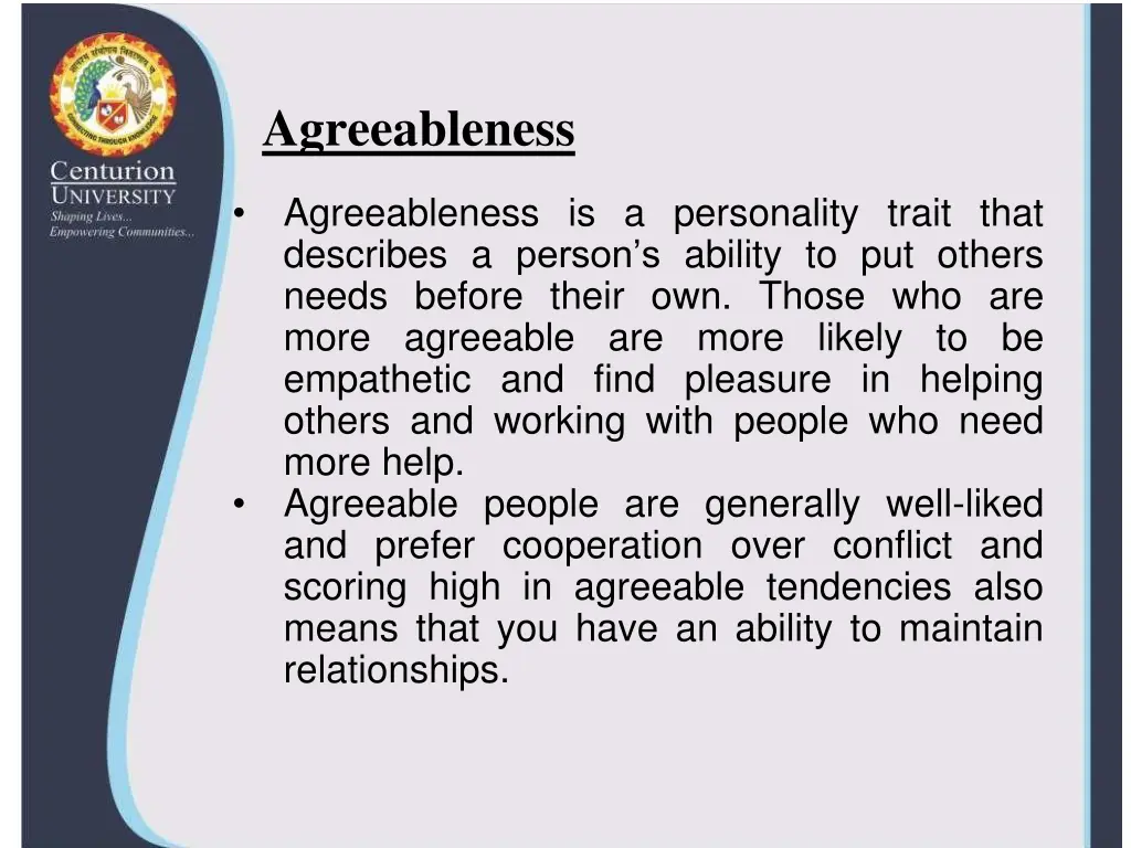 agreeableness