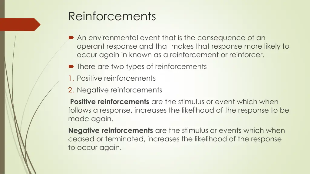 reinforcements