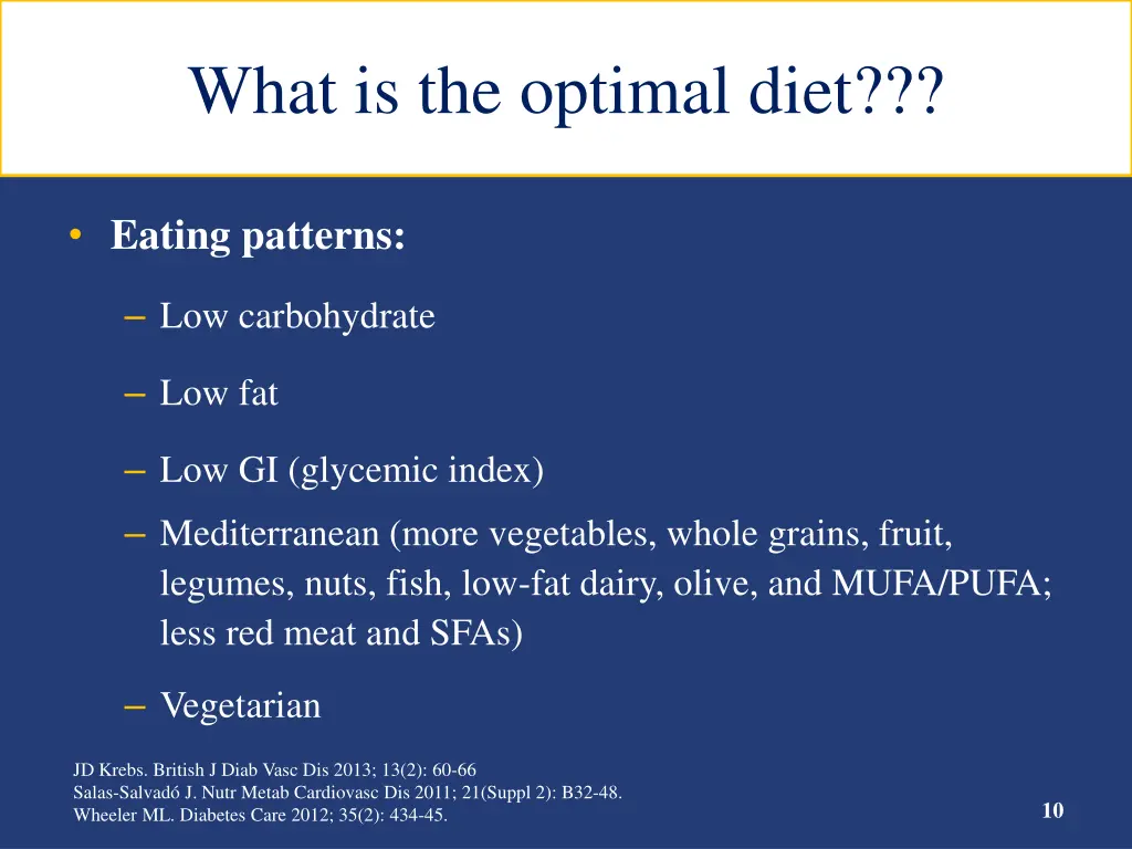 what is the optimal diet