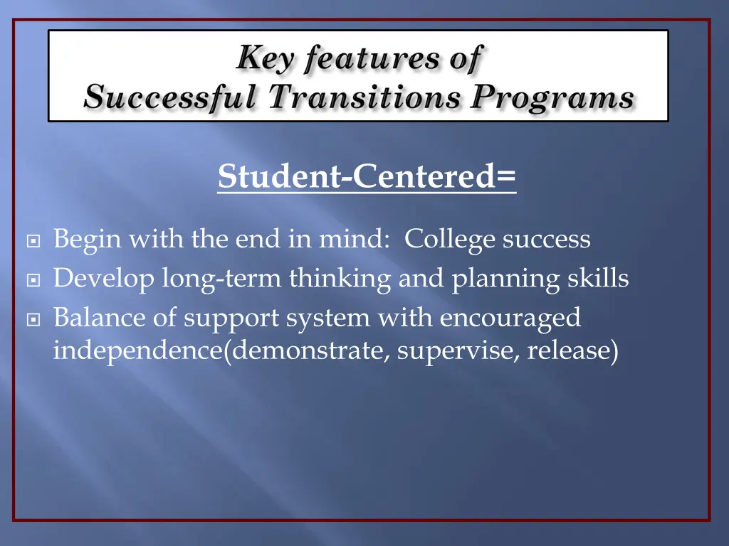 student centered 1