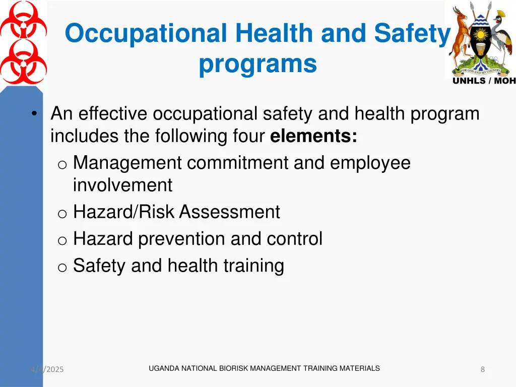 occupational health and safety programs