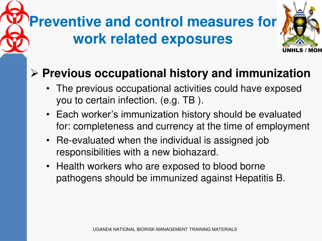 preventive and control measures for work related 8