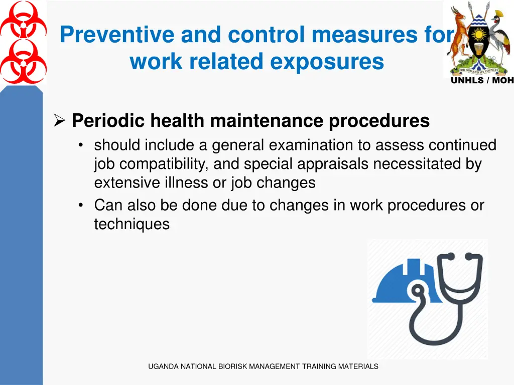 preventive and control measures for work related 9