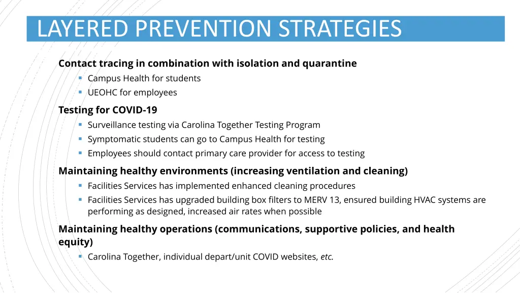 layered prevention strategies reduce spread 1