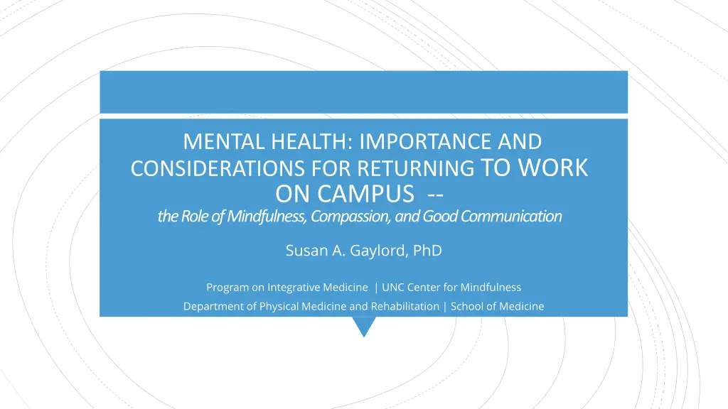 mental health importance and considerations