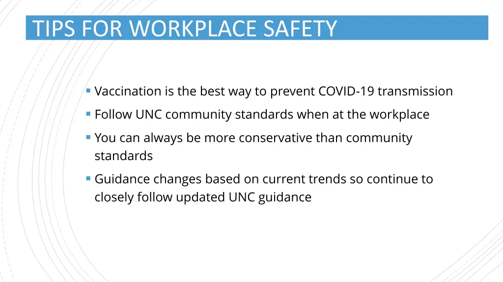 tips for workplace safety