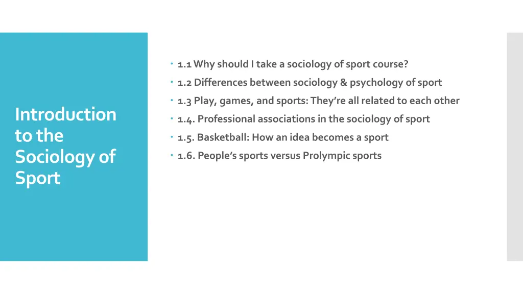 1 1 why should i take a sociology of sport course