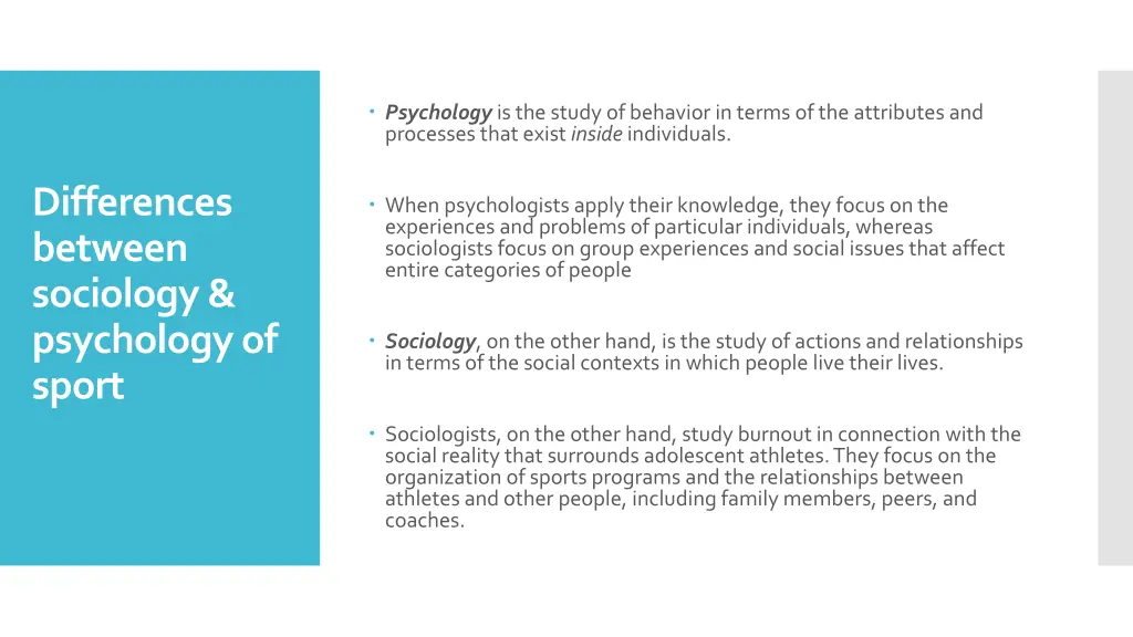 psychology is the study of behavior in terms