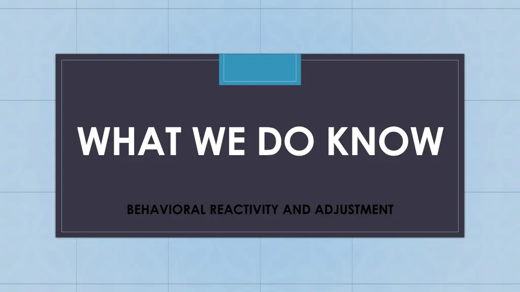 what we do know