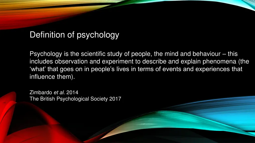 definition of psychology