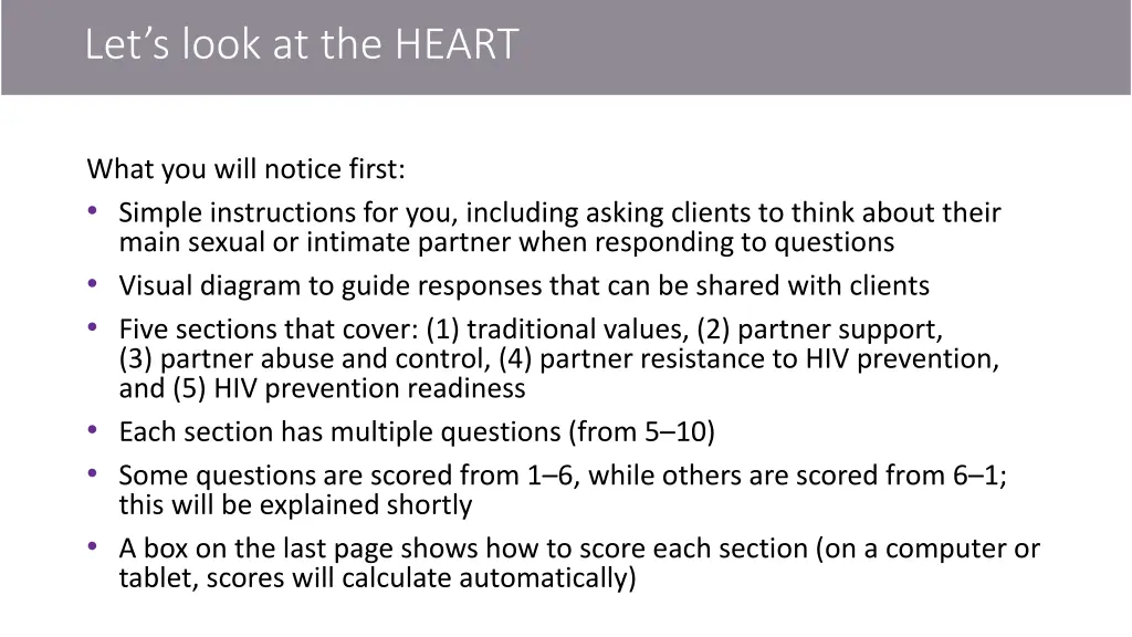 let s look at the heart
