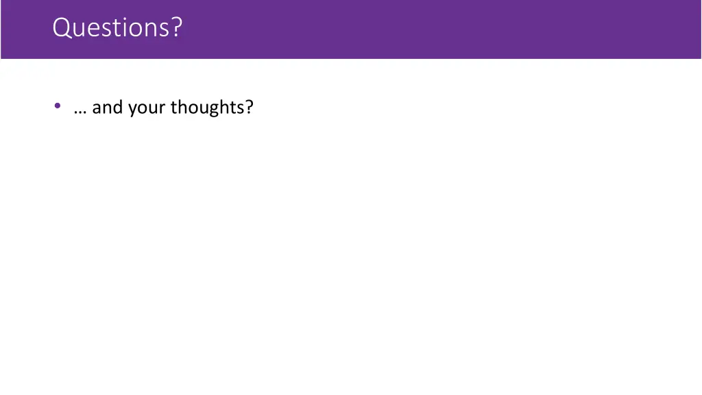 questions