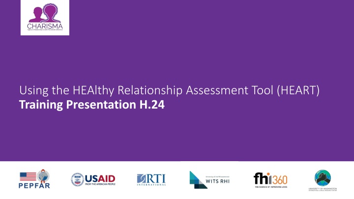 using the healthy relationship assessment tool