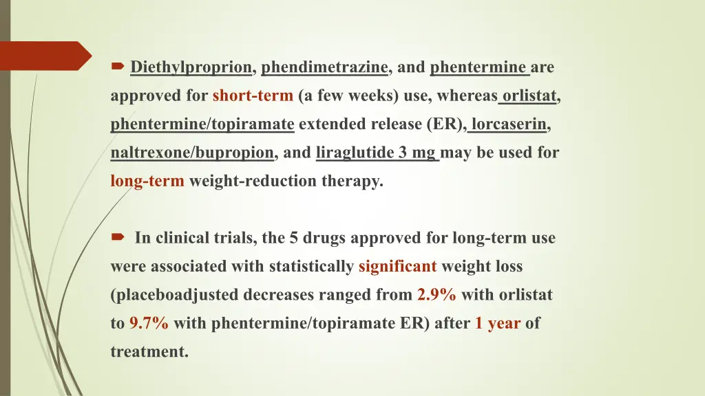 diethylproprion phendimetrazine and phentermine
