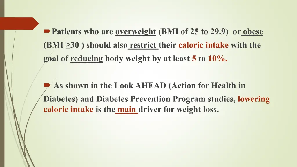 patients who are overweight