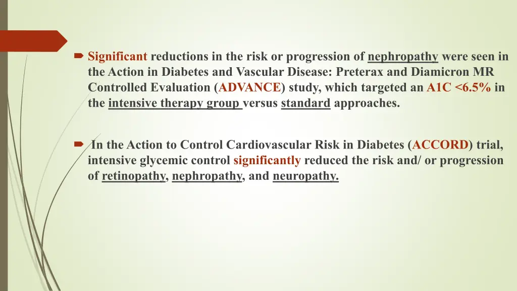 significant reductions in the risk or progression