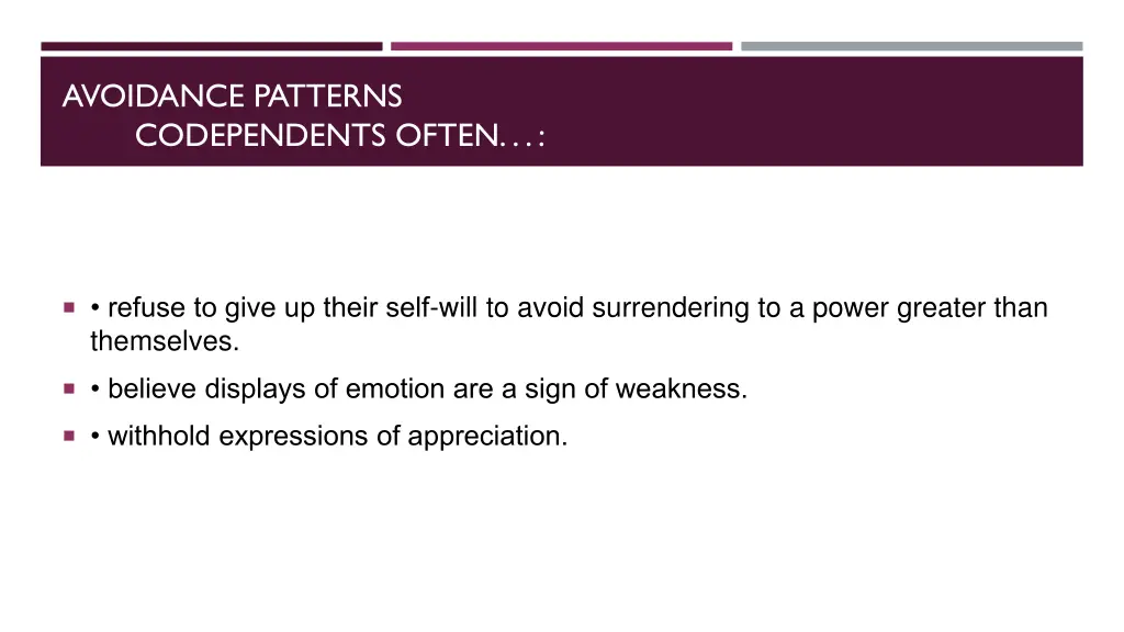 avoidance patterns codependents often 2