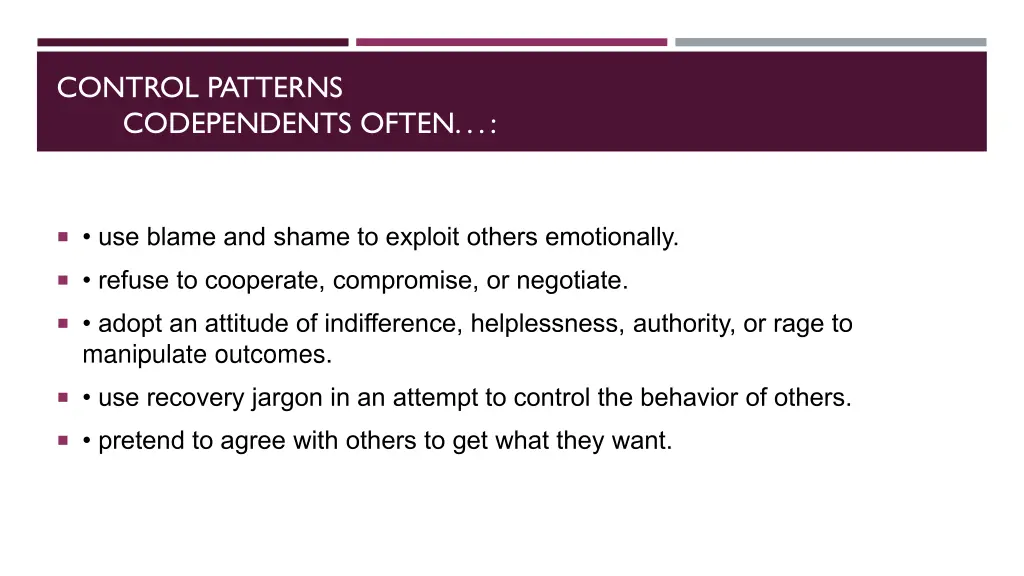 control patterns codependents often 2