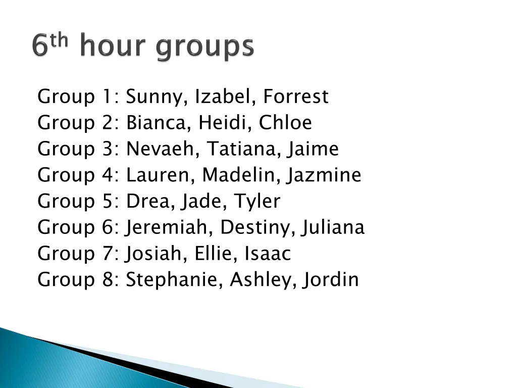 group 1 sunny izabel forrest group 2 bianca heidi