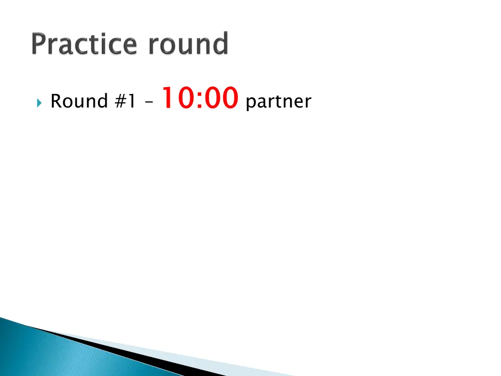 round 1 10 00