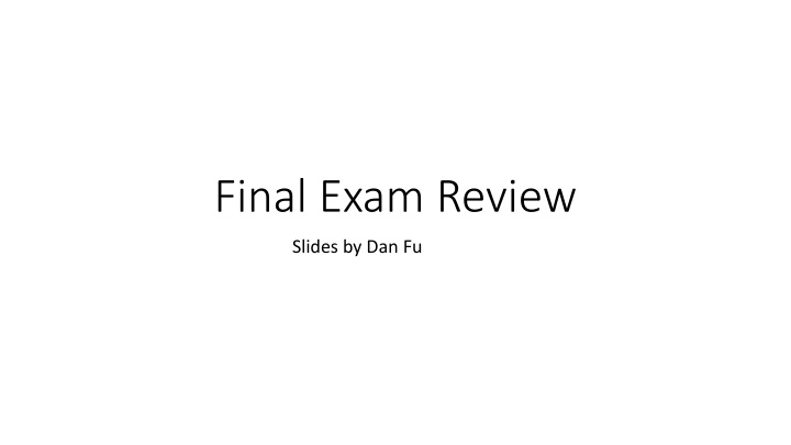 final exam review