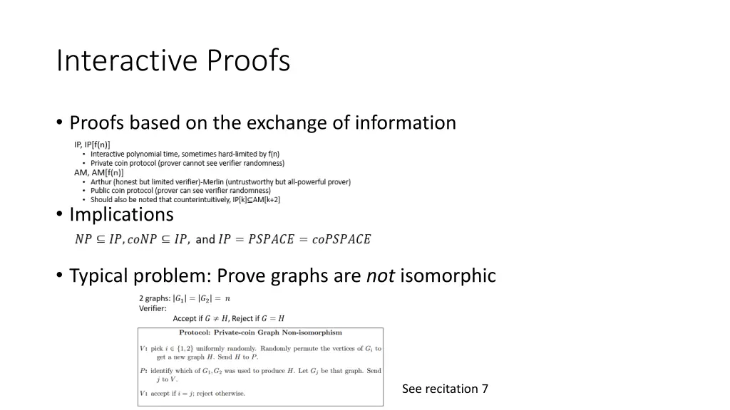 interactive proofs