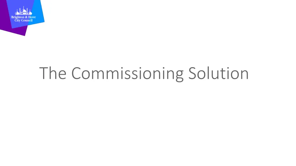 the commissioning solution